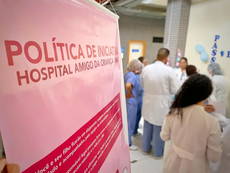 notícia: Hospital Abelardo Santos fortalece ações de incentivo ao aleitamento materno