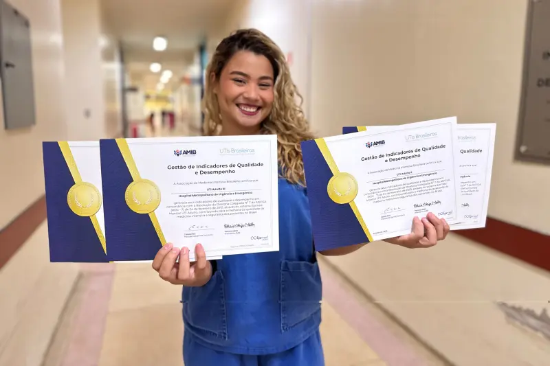notícia: Hospital Metropolitano conquista certificação nacional de excelência em UTIs