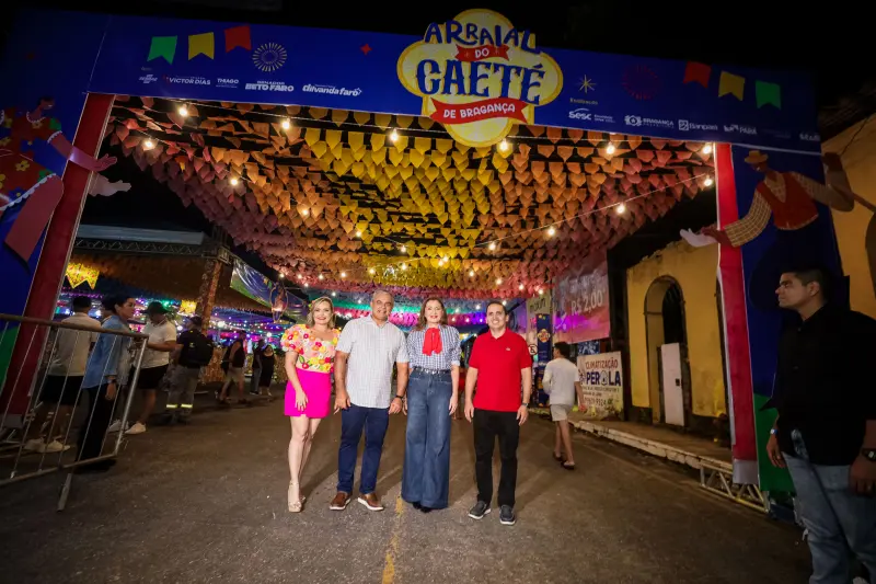 notícia: Vice-governadora do Pará, Hana Ghassan, celebra fé e cultura bragantina no Arraial do Caeté