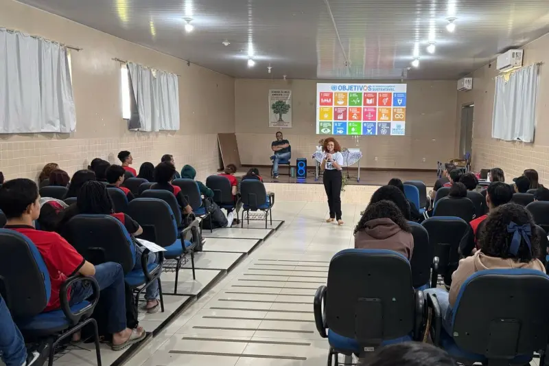 notícia: Programação sobre meio ambiente movimenta a Escola Manoel Leite Carneiro, em Belém