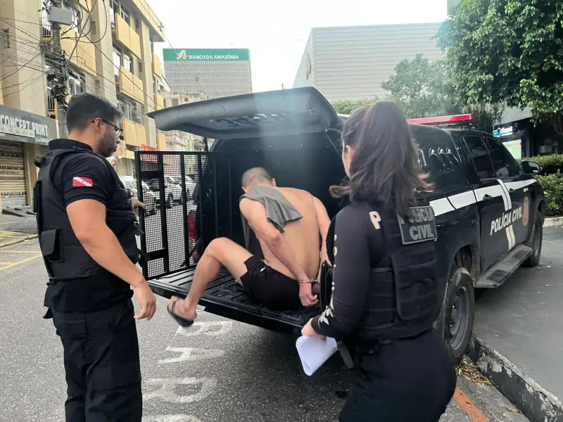 notícia: Polícia Civil do Pará prende homem que torturava os quatro filhos em Belém