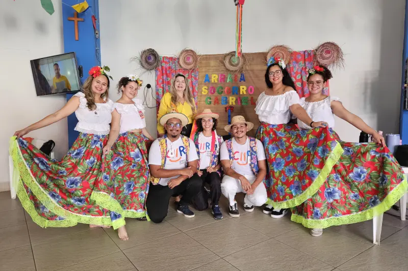 notícia: Carimbó e inclusão marcam ação do CIIR no abrigo estadual Nosso Lar Socorro Gabriel