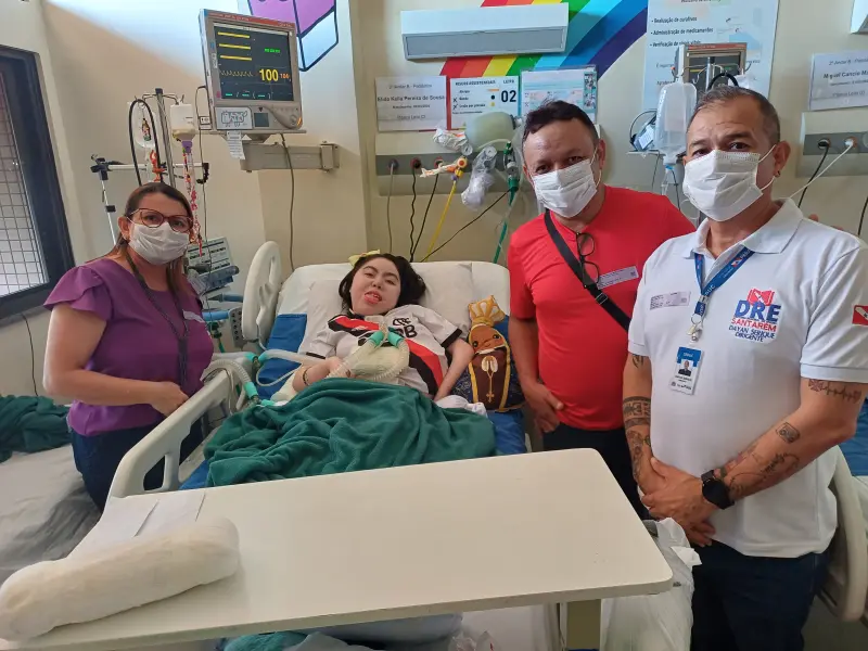 notícia: Paciente mora no Hospital Regional de Santarém e avança no Ensino Médio