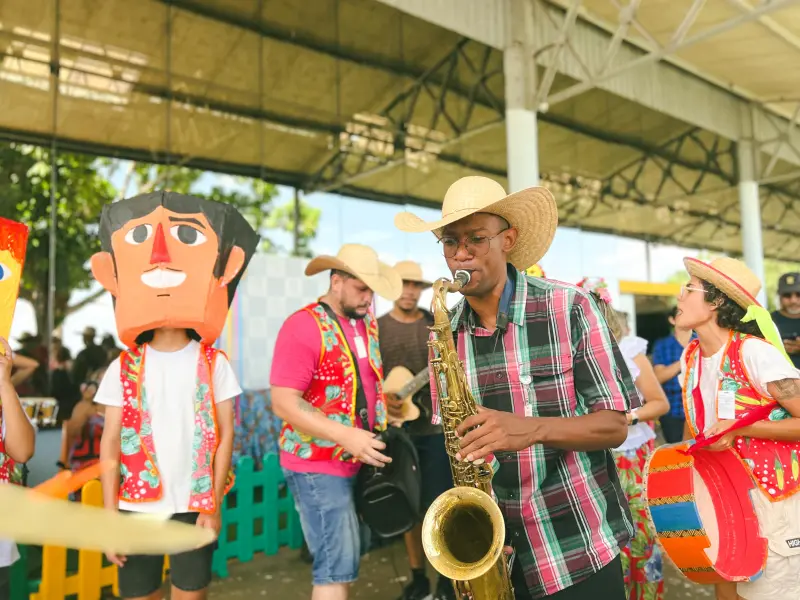 notícia: Festejo junino celebra cultura, inclusão e alegria durante atendimentos de saúde no CIIR