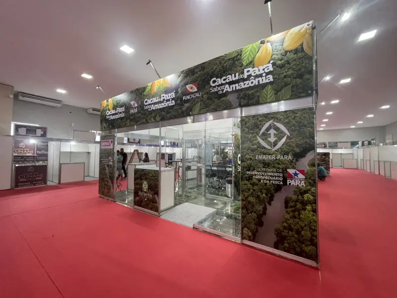 notícia: Centro de Eventos de Altamira recebe os últimos preparativos para a abertura oficial do Chocolate Xingu nesta quinta-feira