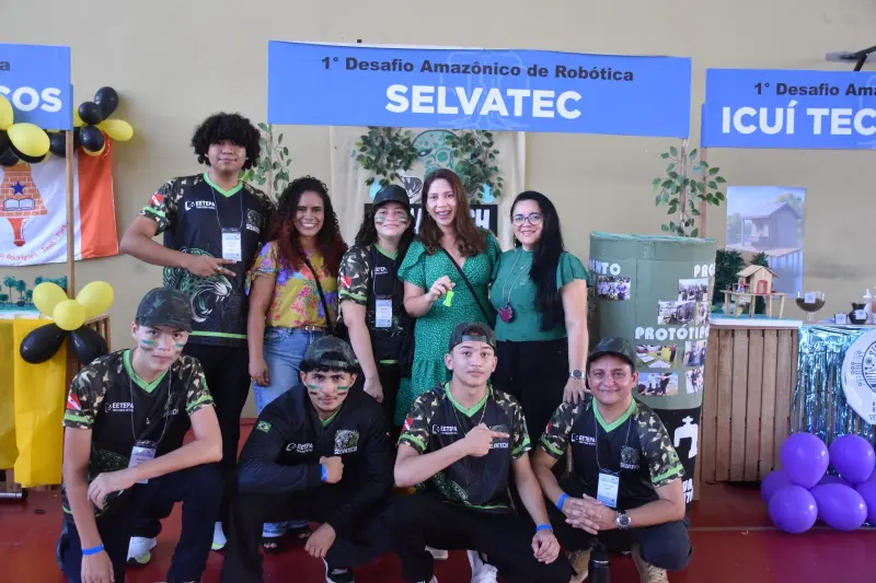 notícia: Escola  de Ensino Técnico Tancredo Neves vence I Desafio Amazônico de Robótica