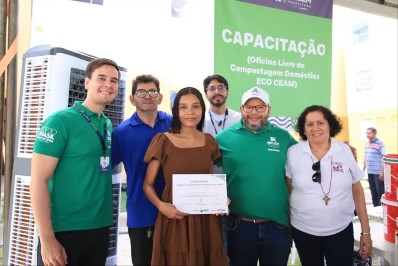 notícia: Semas promove oficina de compostagem à população de Outeiro