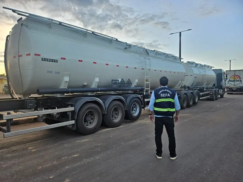notícia: Sefa apreende dois tanques de aço carbono em Dom Eliseu no sudeste do Pará