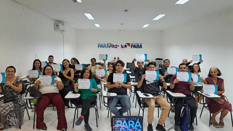 notícia: Fundação ParáPaz certifica alunos do curso ‘COP30 Express’, voltado à capacitação profissional inspirada na conferência climática