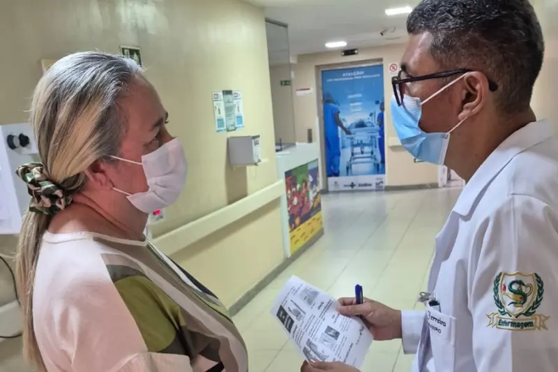 notícia: Em Belém, Hospital Jean Bitar orienta sobre broncoaspiração com novo guia educativo