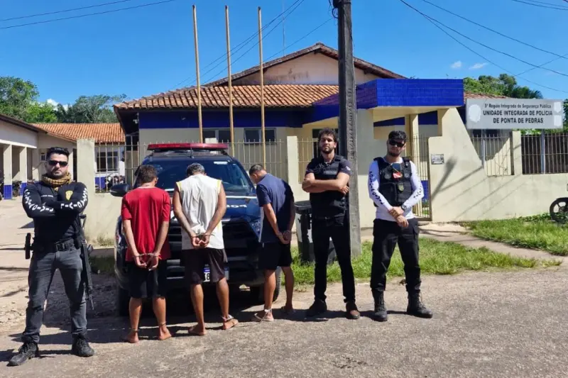 notícia: Suspeitos são presos por planejarem execução de policial militar em Ponta de Pedras