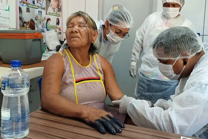 notícia: Sespa realiza ação para prevenção e controle da tuberculose em aldeias Kayapó