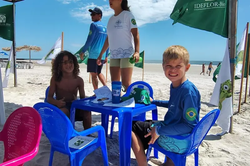 notícia: Educação ambiental e cuidado com a natureza marcam ações do Ideflor-Bio na APA Algodoal