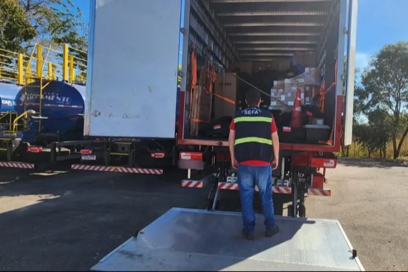 notícia: Sefa apreende cinco toneladas de peças para motos em Conceição do Araguaia 