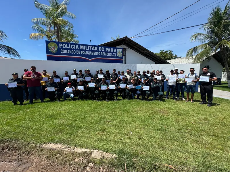 notícia: Em Salvaterra, PM apresenta Programa Patrulha Rural em feira de agricultura familiar