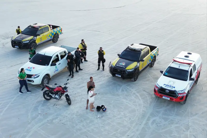 notícia: Ação integrada combate circulação ilegal de veículos em área protegida de Salinópolis