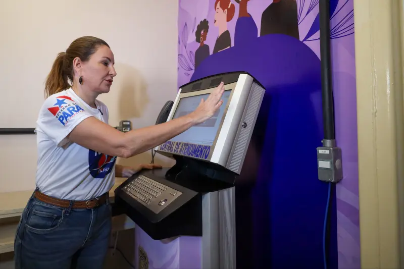 notícia: Usina da Paz na Terra Firme é a primeira a receber totem de atendimento à mulher