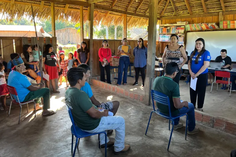 notícia: Seaster oferece serviços de cidadania para indígenas da etnia Pakaranã