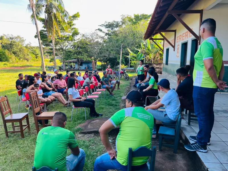 notícia: Ideflor-Bio e parceiros iniciam combate ao fogo no Parque Estadual Monte Alegre e na APA Paytuna