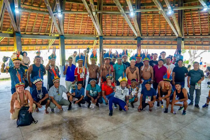 notícia: Caravana dos Povos Indígenas rumo à COP30 segue para território Tembé, na Terra Indígena Alto Rio Guamá