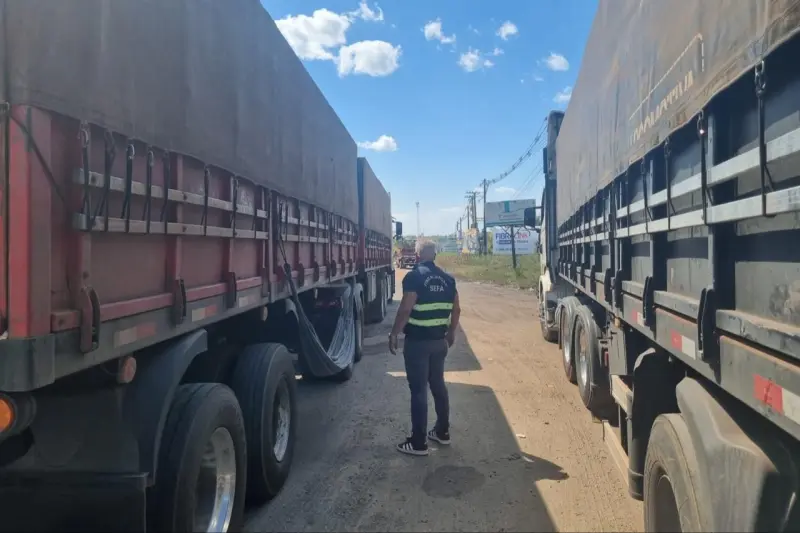 notícia: Em Marabá, Sefa apreende mais de 78 mil quilos de soja em grão