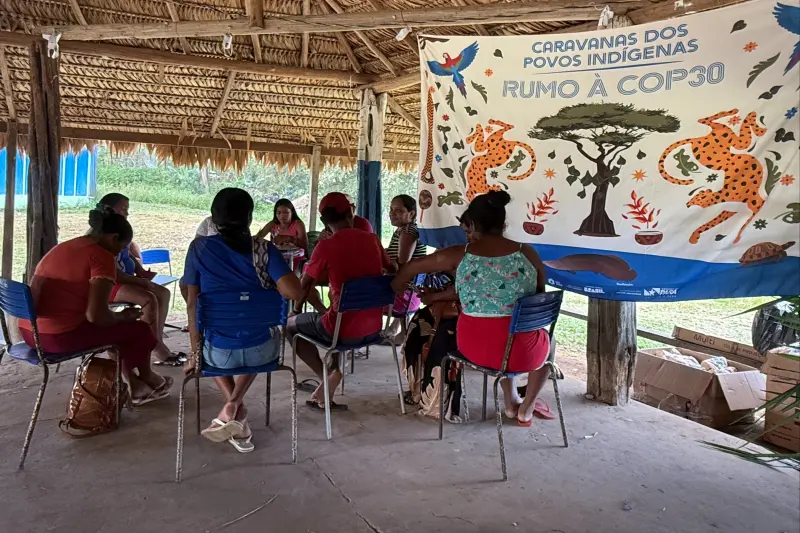 notícia: Rumo à COP 30, Caravana dos Povos Indígenas chega ao território dos Tembé