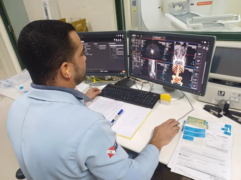 notícia: Em Santarém, 11 mil exames foram feitos pelo novo tomógrafo do Hospital Regional