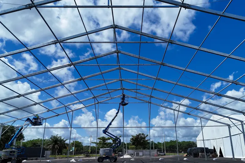 notícia: Blue Zone começa a ser montada no Parque da Cidade para a COP 30 em Belém