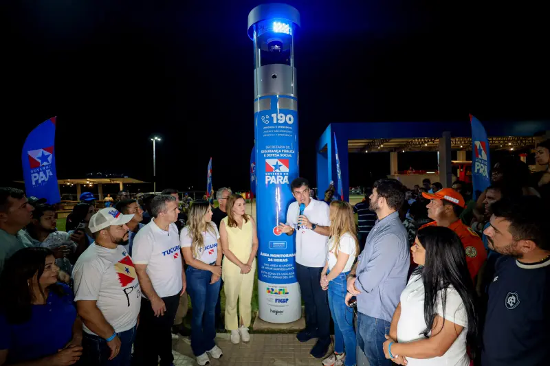 notícia: Governo reforça a segurança pública com entrega de totens de videomonitoramento em Tucuruí