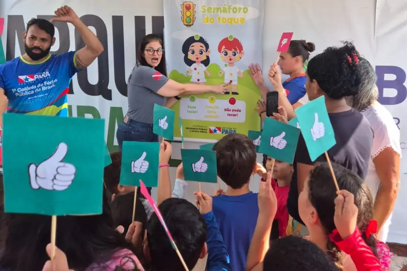 notícia: Segup promove ação preventiva à violência sexual infantil no Parque da Cidade