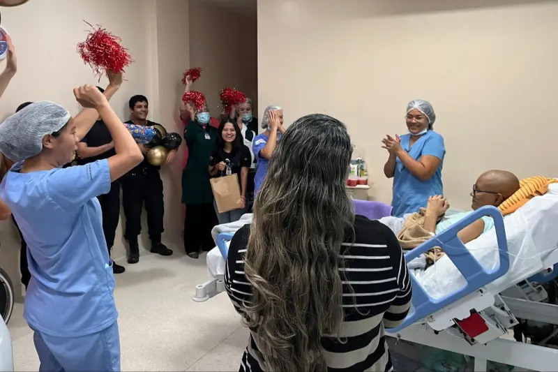 notícia: No Oncológico Infantil, aniversário de jovem é marcado por homenagem de agentes da PF