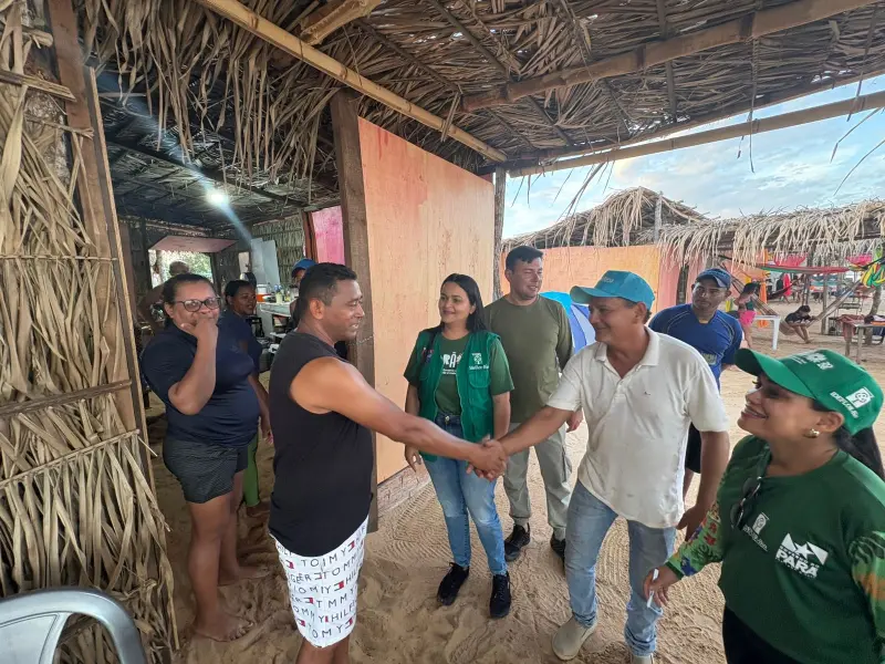 notícia: Ideflor-Bio realiza educação ambiental em acampamentos às margens do Rio Araguaia