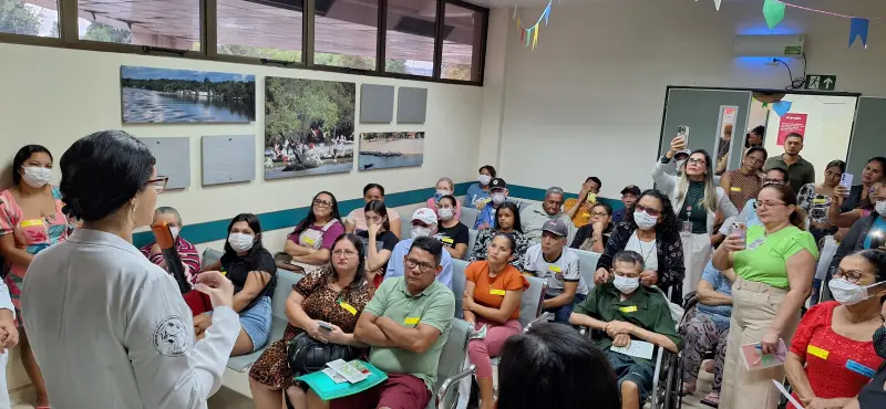 notícia: Julho Verde: Regional de Santarém previne sobre câncer de cabeça e pescoço