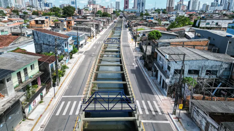 notícia: Obras de macrodrenagem melhoram a rotina de milhares de habitantes de Belém