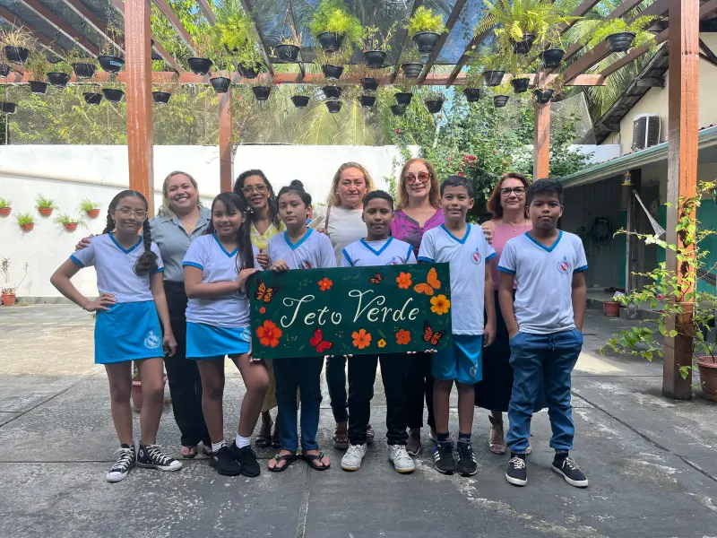 notícia: Projeto ‘Teto Verde’ transforma escola de Belém em espaço de consciência ambiental