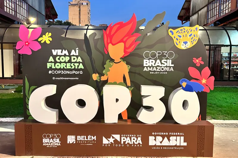 notícia: Estação das Docas recebe totem interativo em contagem regressiva para a COP30