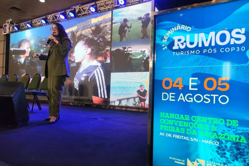notícia: Seminário RUMOS abre debates sobre turismo sustentável e regenerativo no Pará pós-COP30
