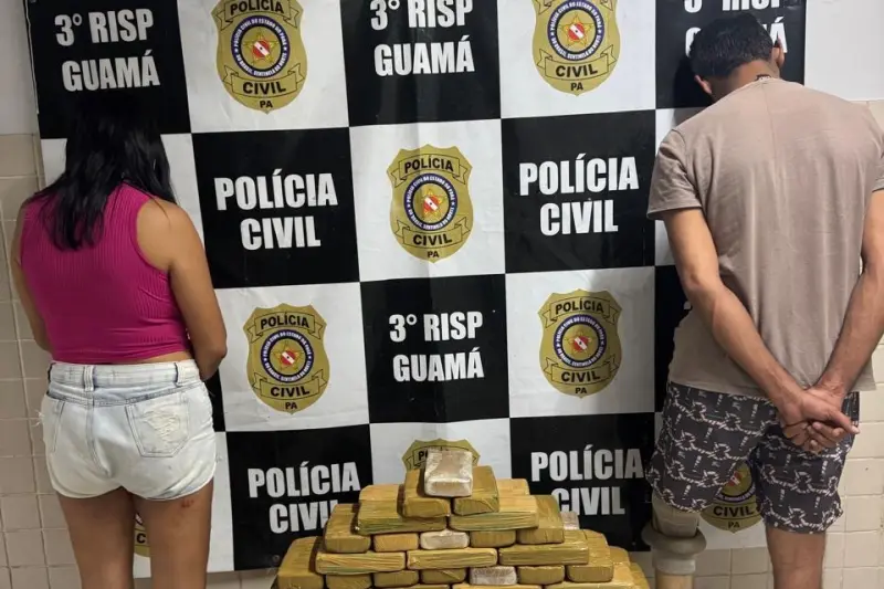 notícia: Polícia Civil do Pará apreende 41 tabletes de drogas em Castanhal 