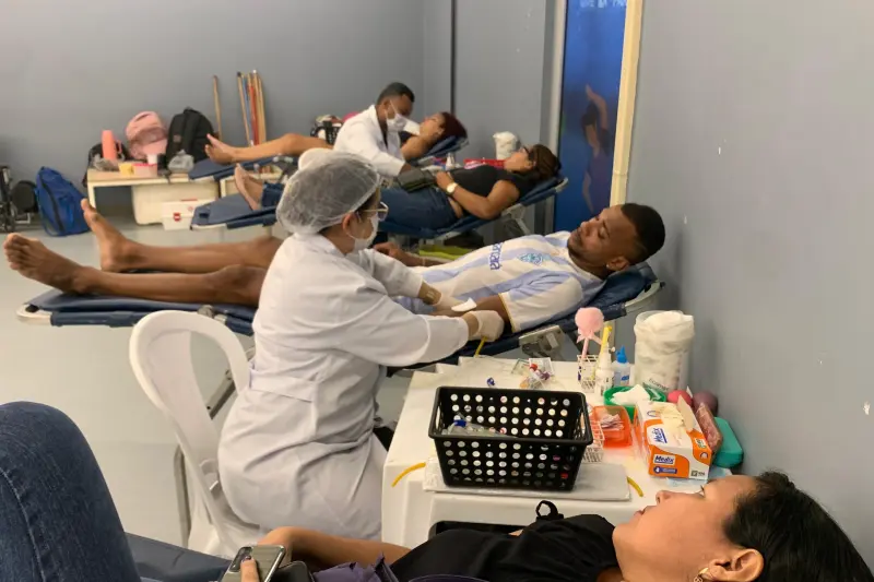 notícia: Hemopa realiza campanha de doação de sangue e reforça cidadania na Usina da Paz do Bengui, em Belém