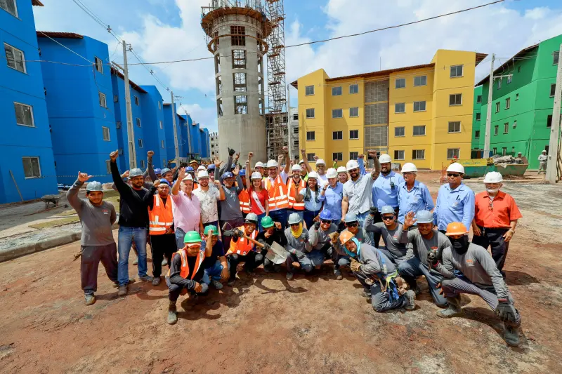 notícia: Obras de unidades habitacionais na Terra Firme, em Belém, alcançam 97% de conclusão