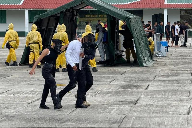 notícia: Sespa e Forças Armadas realizam treinamento para emergências químicas, biológicas e radiológicas