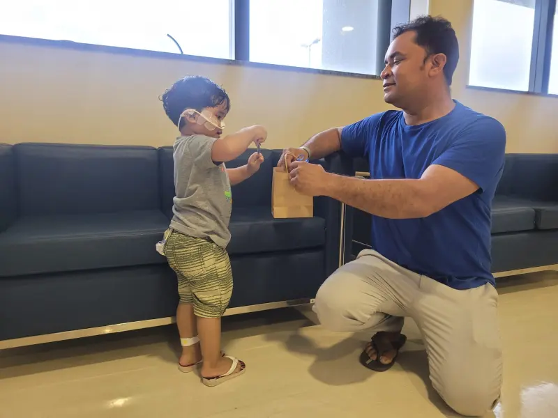 notícia: Pronto-Socorro Dr. Roberto Macedo reúne pais e filhos internados em programação interativa