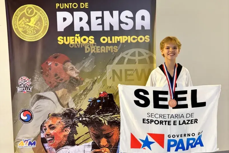 notícia: Jovem paraense conquista pódio internacional e leva o nome do Pará ao topo do taekwondo