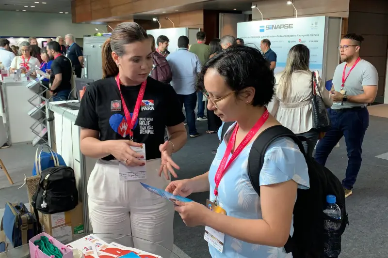 notícia: No 70º Congresso Brasileiro de Genética, Fundação Hemopa incentiva doação de sangue e medula