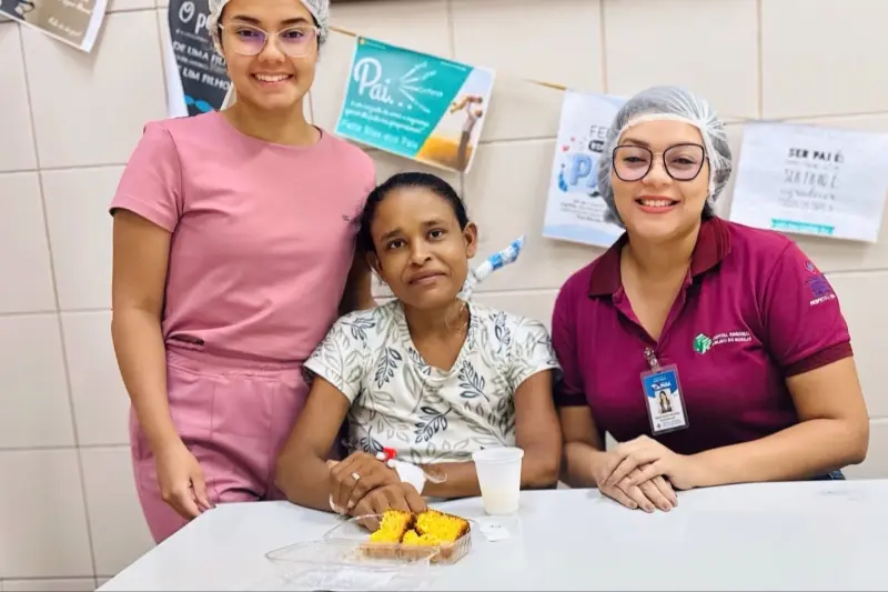 notícia: 'Dia D do Lanche Feliz' descontrai internação de pacientes no Hospital do Marajó, em Breves