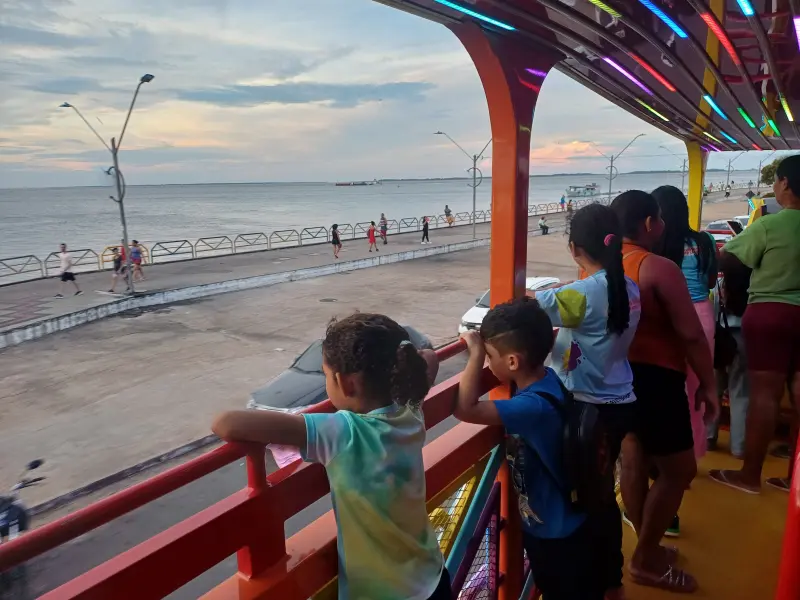 notícia: Pacientes do Hospital do Baixo Amazonas têm passeio na Carreta Talismã em Santarém