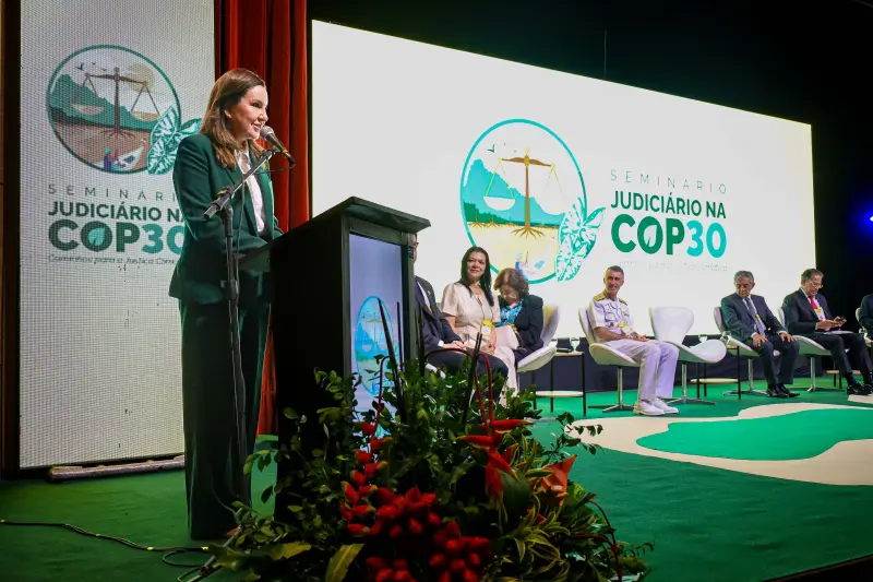 notícia: Seminário 'Judiciário na COP30' destaca papel das instituições na agenda ambiental