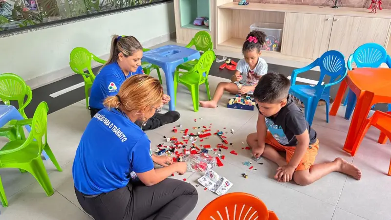 notícia: Detran atende 170 crianças e adolescentes atípicos com atividades na brinquedoteca