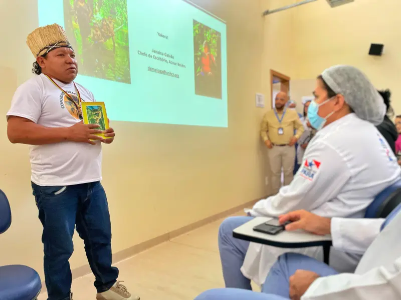 notícia: Hospital Abelardo Santos debate integração com a medicina tradicional indígena