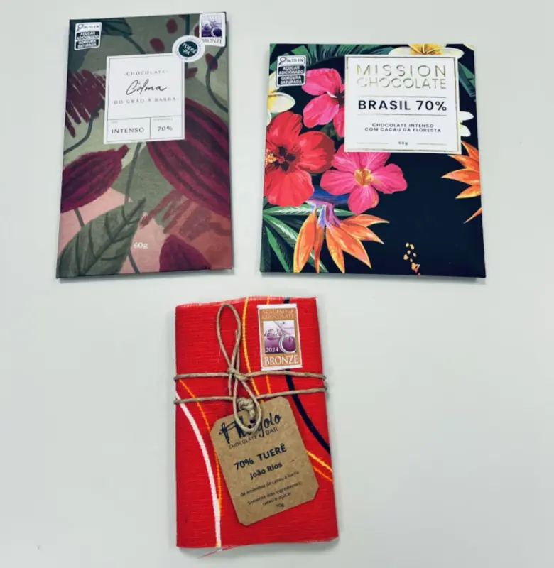 notícia: Chocolates fabricados com amêndoas produzidas no Pará ganham ouro, prata e bronze em concurso nacional